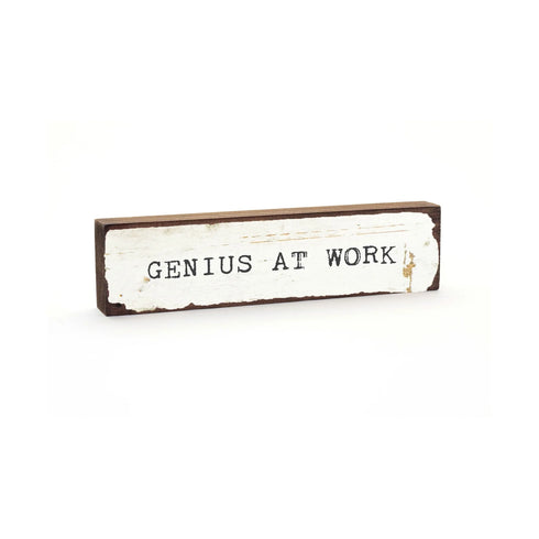 Genius at Work - Medium Word Block